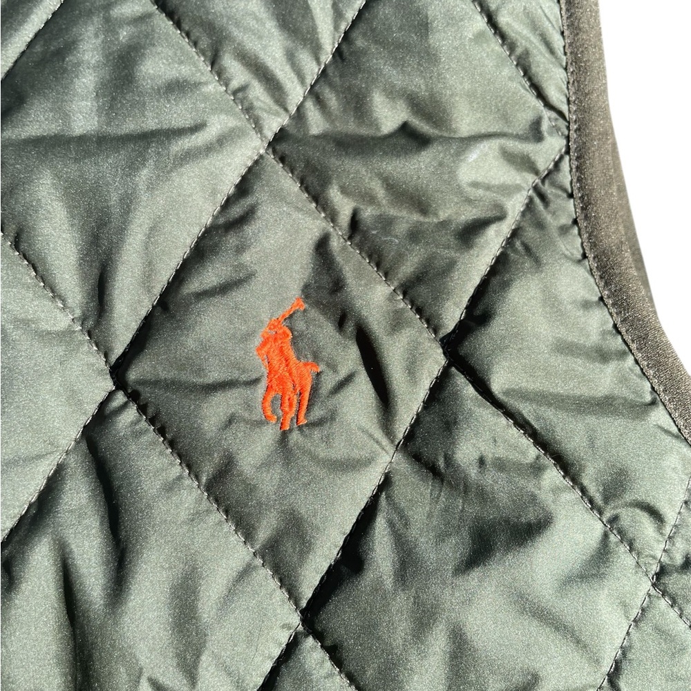 EUC Polo Ralph Lauren Boys Large 14-16 Army Green Water Resistant Vest - Picture 3 of 7